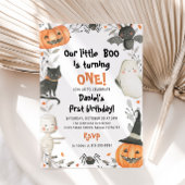 Halloween Ons kleine Boo Birthday-feest uitnodigin Kaart