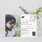 Halloween Ons kleine Boo Ghost Girl 2e verjaardag Kaart (Staand voorkant)