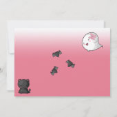 Halloween Ons kleine Boo Ghost Girl 2e verjaardag Kaart (Achterkant)