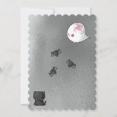 Halloween Ons kleine Boo Ghost Girl 2e verjaardag Kaart (Achterkant)