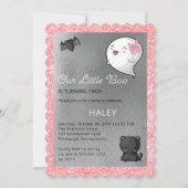 Halloween Ons kleine Boo Ghost Girl 2e verjaardag Kaart (Voorkant)