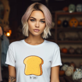 Halloween ontbijt duo koppels Ik ben toast grappig T-shirt