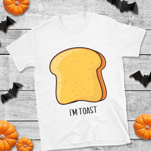 Halloween ontbijt duo koppels Ik ben toast grappig T-shirt