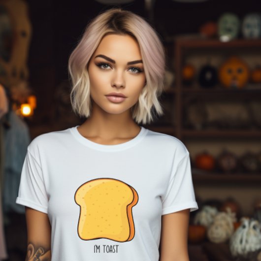 Halloween ontbijt duo koppels Ik ben toast grappig T-shirt