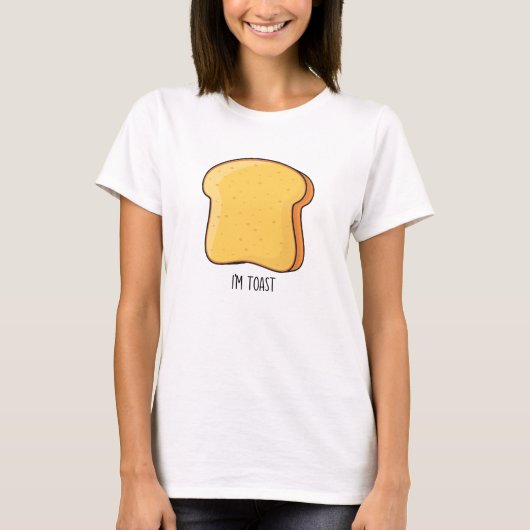 Halloween ontbijt duo koppels Ik ben toast grappig T-shirt (Voorkant)