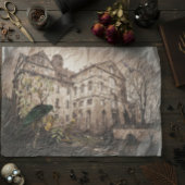 Halloween Ontkoppeld Gehakt Huis Tissuepapier