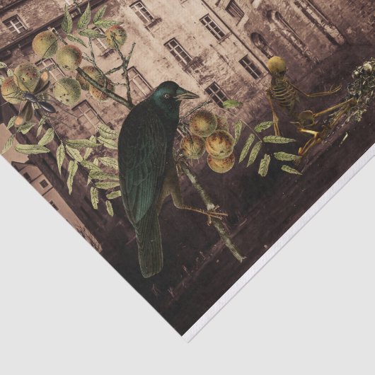 Halloween Ontkoppeld Gehakt Huis Tissuepapier (Detail)