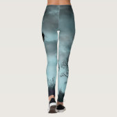 Halloween ontwerp met raaf leggings (Achterkant)