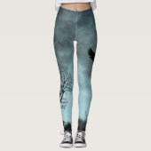 Halloween ontwerp met raaf leggings (Voorkant)