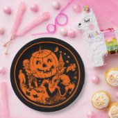 Halloween  ontwerp papieren bordje (Feest)