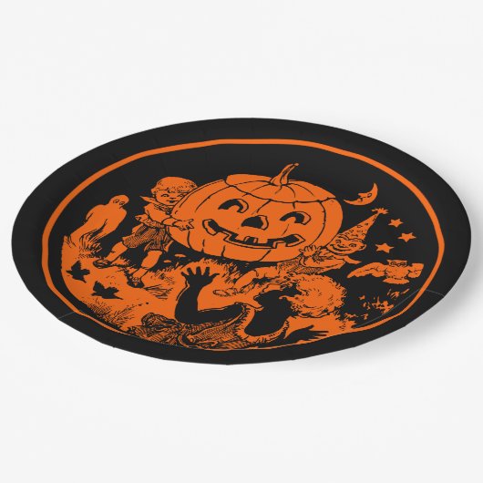 Halloween  ontwerp papieren bordje (Gekanteld)