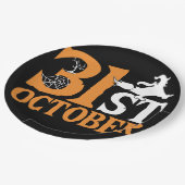 Halloween ontwerp typografie papieren bordje (Gekanteld)