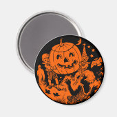 Halloween-ontwerp van 1920 - Magnet (Voorkant / Achterkant)