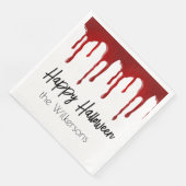 Halloween-ontwerp voor bloeddruppels servet (Hoek)