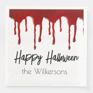 Halloween-ontwerp voor bloeddruppels servet
