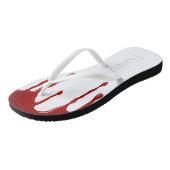 Halloween-ontwerp voor bloeddruppels teenslippers (Schuin)