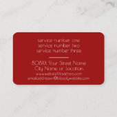 Halloween-ontwerp voor bloeddruppels visitekaartje (Achterkant)