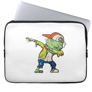 Halloween-ontwerp voor honkbalfans laptop sleeve