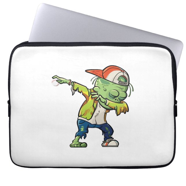 Halloween-ontwerp voor honkbalfans laptop sleeve (Voorkant)