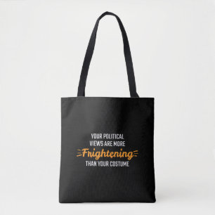 Halloween ontwerp voor politiek liefhebbers tote bag