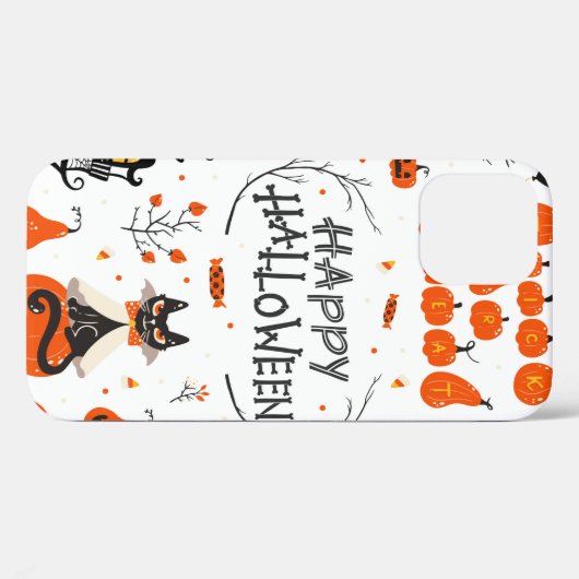 Halloween-ontwerpelementen. Halloween clipart met Case-Mate iPhone Case (Achterkant (horizontaal))