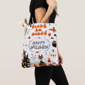 Halloween-ontwerpelementen. Halloween clipart met Tote Bag (Dichtbij)