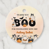 Halloween Onze kleine Boo 1e verjaardag partij Bedankjes Labels (Voorkant)