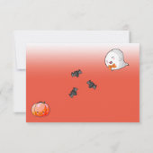 Halloween Onze kleine Boo Ghost Boy 1ste verjaarda Bedankkaart (Achterkant)