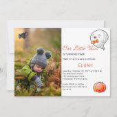 Halloween Onze kleine Boo Ghost Boy 2de verjaardag Kaart (Voorkant)