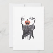 Halloween Onze Kleine Boo Verjaardagsfeestje Zwart Kaart (Achterkant)