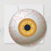 Halloween Oogbal Feest Uitnodiging (Hazel) (Voorkant)