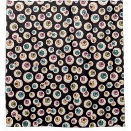 Halloween oogbollen douchegordijn