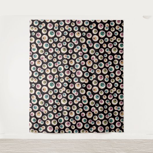 Halloween Oogbollen Foto Achtergrond Wandkleed (Voorkant)