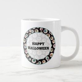 Halloween oogbollen grote koffiekop