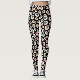 Halloween oogbollen leggings