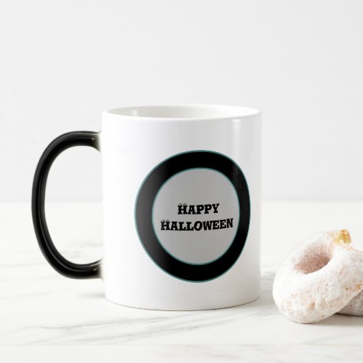 Halloween oogbollen magische mok (Met donut)