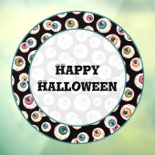 Halloween oogbollen raamsticker (Vel 3)