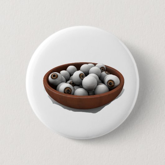 halloween oogbollen ronde button 5,7 cm (Voorkant)
