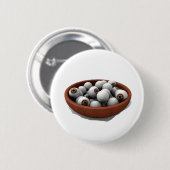 halloween oogbollen ronde button 5,7 cm (Voorkant /achterkant)