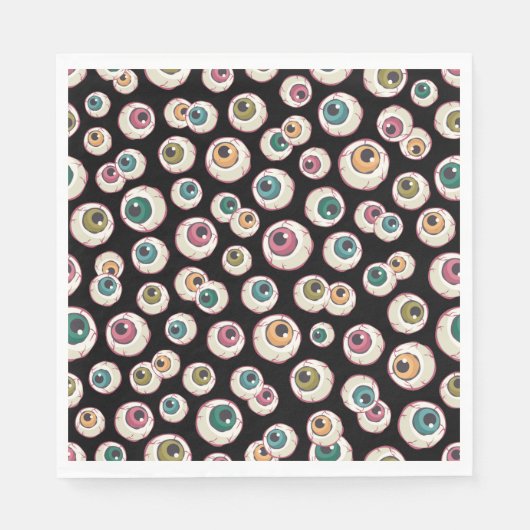 Halloween oogbollen servet (Voorkant)