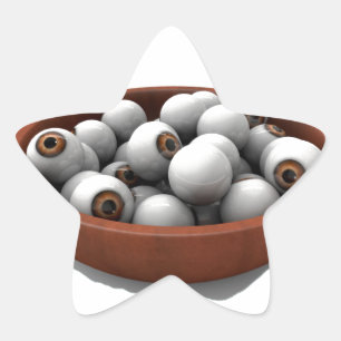 halloween oogbollen ster sticker