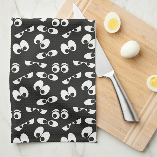 Halloween oogbollen theedoek (Quarter Fold)