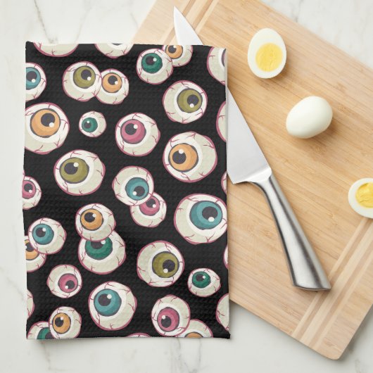 Halloween oogbollen theedoek (Quarter Fold)