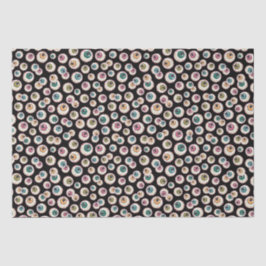 Halloween oogbollen tissuepapier