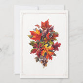 Halloween Oogst Pompoen Snijfeest Kaart (Achterkant)