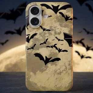 Halloween Oogst Volle Maan En Nacht Vlucht Vleermu iPhone 16 Hoesje