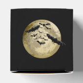 Halloween Oogst Volle Maan en Nachtvlucht Vleermui Bedankdoosjes (Bovenkant)
