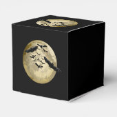 Halloween Oogst Volle Maan en Nachtvlucht Vleermui Bedankdoosjes (Achterkant)