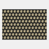 Halloween Oogst Volle Maan en Nachtvlucht Vleermui Inpakpapier Vel (Voorkant)