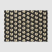 Halloween Oogst Volle Maan en Nachtvlucht Vleermui Tissuepapier (Voorkant)